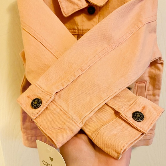 NEW! Carter’s Button Down Pink Denim Jacket - Picture 8 of 12
